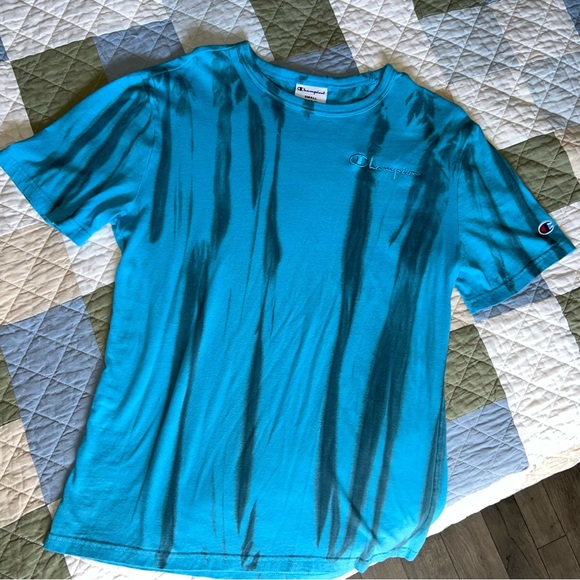 Champion Blue Gray Short Sleeve Tee - Picture 1 of 3